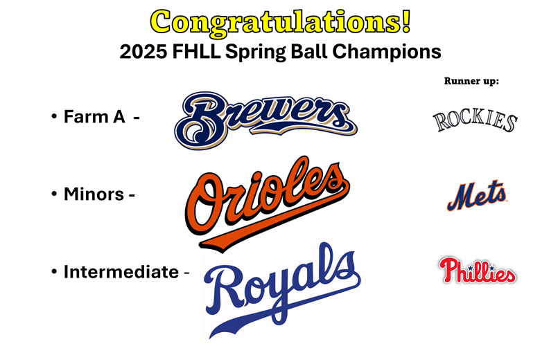 2025 FHLL Spring Ball Champs!