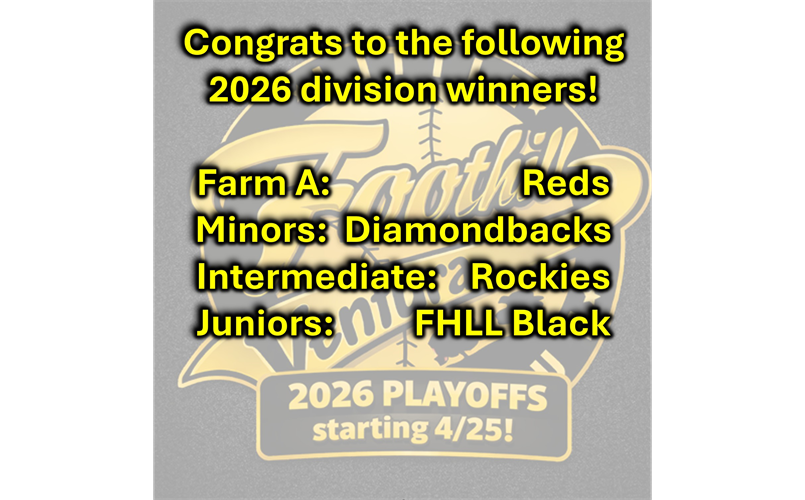 Congrats to the 2026 Playoff Winners!
